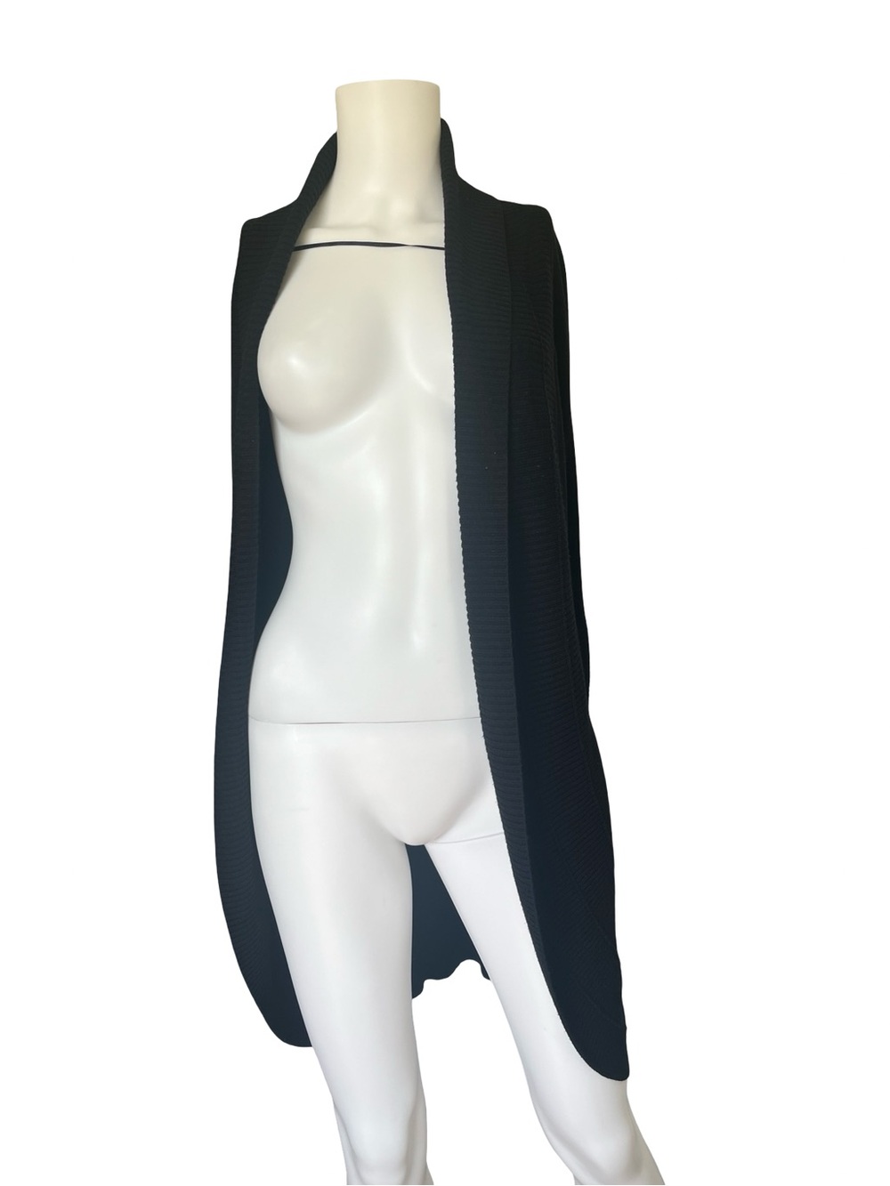 Lululemon Black Knit Cardigan Sweater Open Front Neutral Athleisure Classic